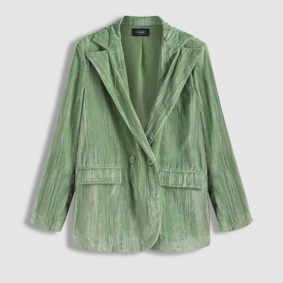 Cider girl in green oversized blazer - Picture 1 of 9